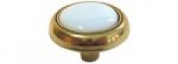 White with Polished Brass