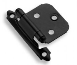 Black Self-Closing<br>Variable Overlay Hinges
