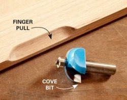 Routed Finger Pull