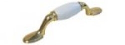 White with Polished Brass