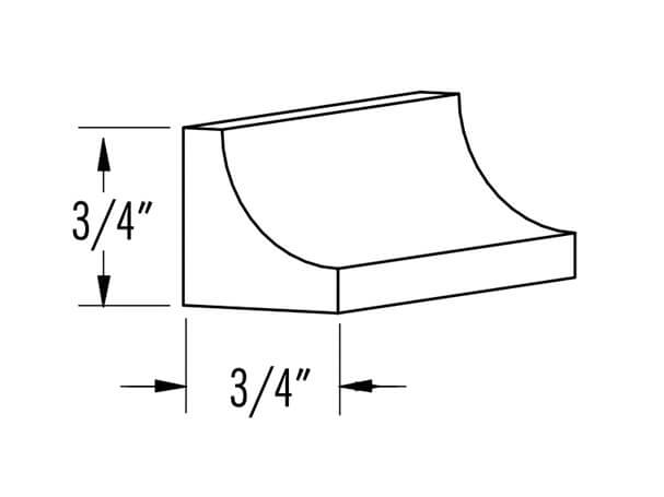 Solid Wood Inside Corner (8187)