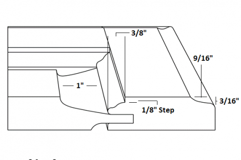 Patriot (820) 3/4" Solid Center Panel 2 1/4" Frame