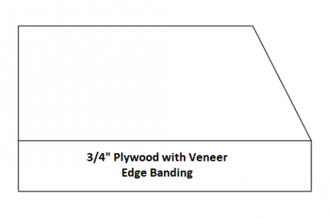 Aries (93) Plain Sliced Veneer Edge Banded - N/A Finished