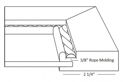 Woodhaven (578) N/A FINISHED 1/4" Center Panel 2 1/4" Frame