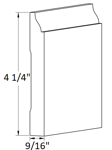 Solid Wood Base Molding F (8151)