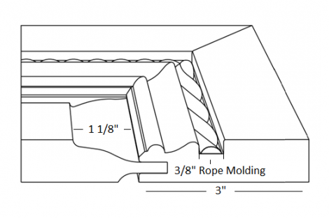 Ridgeview (579) N/A FINISHED 3/4" Solid Center Panel 3" Frame