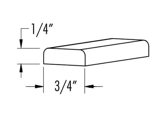 Solid Wood Double Bullnose Scribe (8193)