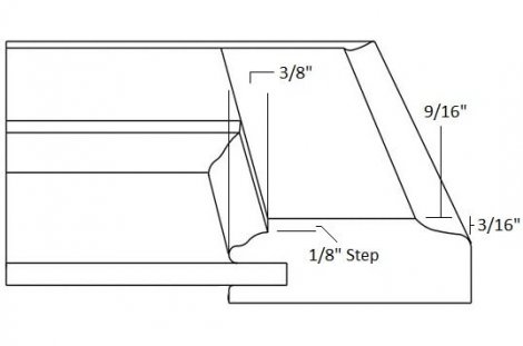 Adobe (830) 1/4" Center Panel 2 1/4" Frame