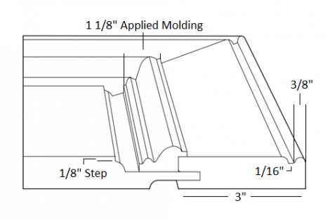 Prudential (591) N/A FINISHED 3/4" Solid Center Panel 3" Frame