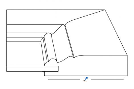 Frontier (823) N/A FINISHED 1/4" Center Panel 3" Frame