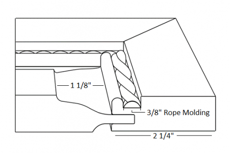 Pinnacle (378) N/A FINISHED 3/4" Solid Center Panel 2 1/4" Frame
