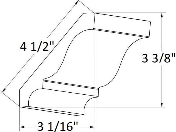 Solid Wood Crown D (8109)
